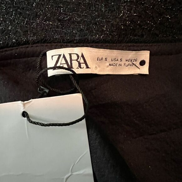 NWT! Zara black one shoulder dress. Size small - Picture 4 of 16